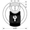 Candado Redondo Excell Acero Inoxidable 70 Mm M40eurdnum Master Lock