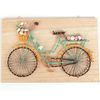 Kit Cuadro De Madera String Art 30 X 20 Cm - Bicicleta