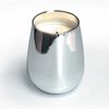 Vaso De Diseño Para Velas - Plateado - 8,5 X 11,5 Cm