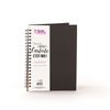 Cuaderno Negro De Espiral Con Páginas Kraft 24 X 19 X 1,5 Cm