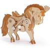 Caballo - Maqueta Mecánica 3d En Madera Para Montar