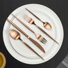 Set 12 Cuchara Postre Acero Y Pvd Soprano Copper 18/0-4mm