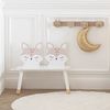 Banco Infantil De Fibra De Madera Atmosphera Soft Fox  56 X 28 X 52,5 Cm