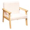 Sillón Infantil Basile Ecru, Blanco Atmosphera