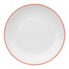 Plato De Poliestireno Five 25cm Rojo Coral