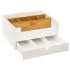 Organizador De 1 Cajon Para Baño De Fobras De Madera Five 26x13x24 Cm