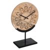 Reloj De Sobremesa Hierro Atmosphera Tropical 23x9,5x34,5 Cm Beige/negro