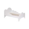 Cama Para Niños "cloud" Madera 90x140 Blanca Atmosphera