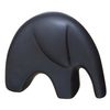 Juego De 2 Figuras De Elefante - Cerámica - Negra - H15 -5 Cm