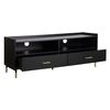 Mesa De Tv "tedy" 2 Cajones Negro Atmosphera