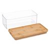 Caja Rectangular En Poliestireno + Bambú 1l