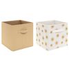 Set 2 Cajas Almacenamiento Para Niños "sun" Amarillo Ocre Atmosphera