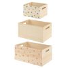 Set De 3 Cajas Ordenación Madera Estrellas Atmosphera