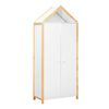 Armario 3 Puertas Aglomerado Blanco 204,5x86x41,2xcm