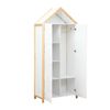 Armario 3 Puertas Aglomerado Blanco 204,5x86x41,2xcm