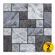 Pack De 2 Stickers De Pared Atmosphera Azulejos Gris/negro 30x30 Cm