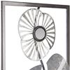 Decoración De Pared De Metal Con Diseño De Una Flor L. 25 X P. 3 X H. 61 Cm