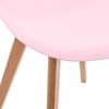 Silla De Polipropileno Y Madera Atmosphera Escandinava 34x33x57 Cm Rosa