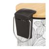 Cubo Softclose 3 L Blackflora Blanco Negro Five