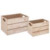 Set 2 Cajas De Madera Y Rosa Atmosphera