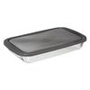 Plato Rectangular Con Tapa De Silicona 35x21cm "keepeat