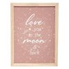 Cuadro Infantil "te Amo Hasta La Luna" Rosa En Terracota Atmosphera