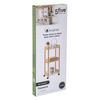 Carrito Auxiliar De Cocina De Bambu Five 36x30x82,5 Blanco