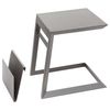 Mesa Auxiliar Aluminio Jardin Cuadrada Hesperide"allure"55x45x55cm Gris