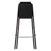 Taburete Alto De Bar Plegable De Metal Y Mdf Five Louna 51x52x97cm Negro