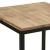 Mesa Auxiliar De Metal Y Madera De Acacia Atmosphera 42 X 42 X 65 Cm