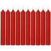 Juego De 10 Velas Comptoir Rojas 16 Cm