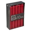 Juego De 10 Velas Comptoir Rojas 16 Cm