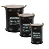 Set De 3 Cubos De Metal Atmosphera  Negro