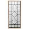 Espejo De Pared Alto Decorativo Madera Y Metal 71x165