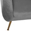 Sillón "solaro" De Terciopelo Gris Atmosphera