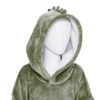 Sudadera Con Capucha Dino A Cuadros - Verde