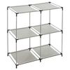 Estantería Doble Con 3 Estantes Five Modular Shelves 69 X 34,6 Gris/negro