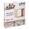 Estante De Madera Five Mix 34,5 X 32 X 34,5 Cm Beige