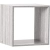 Estante De Madera 1 Compartimentofive Mix 34,5x32x34,5 Gris