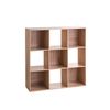 Estante Con 9 Compartimientos De Madera Five 100,5 X 32 X 100,5 Cm Beige