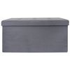 Banco-puf Plegable Gris Oscurocmp Iberica