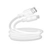 Cable Ecológico Lightning Intensidad 2.4a, 2m, Reciclable Just Green Blanco