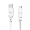 Cable Eco Usb A Usb-c De 3a Y 2m De Intensidad Reciclable Blanco Just Green