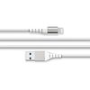 Cable Usb A/lightning Reforzado 3m - 2.4a Blanco