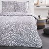 10xdiez Funda Nórdica Algodón Hojas 5  | (cama De 150cm - Gris)