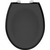 Asiento De Inodoro Boreo - Negro Brillante Allibert Bath & Design