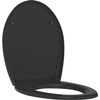 Asiento De Inodoro Boreo - Negro Brillante Allibert Bath & Design