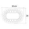 Original - La Paniere Ovale - Cesta De Pan Vintage - Plástico De Calidad Alimentaria Sin Bisfenol A - Apto Para Lavavajillas - Fabricado En Francia - Ovalada - Azur