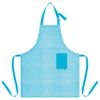 Delantal De Cocina Con Bolsillo - 100% Algodón - Lavable A Máquina - 82x72cm - Azul