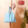 The Provision Bag - Bolsa De Compra - Forrada Y Reversible - Plegable - Azur - 5x40x50cm